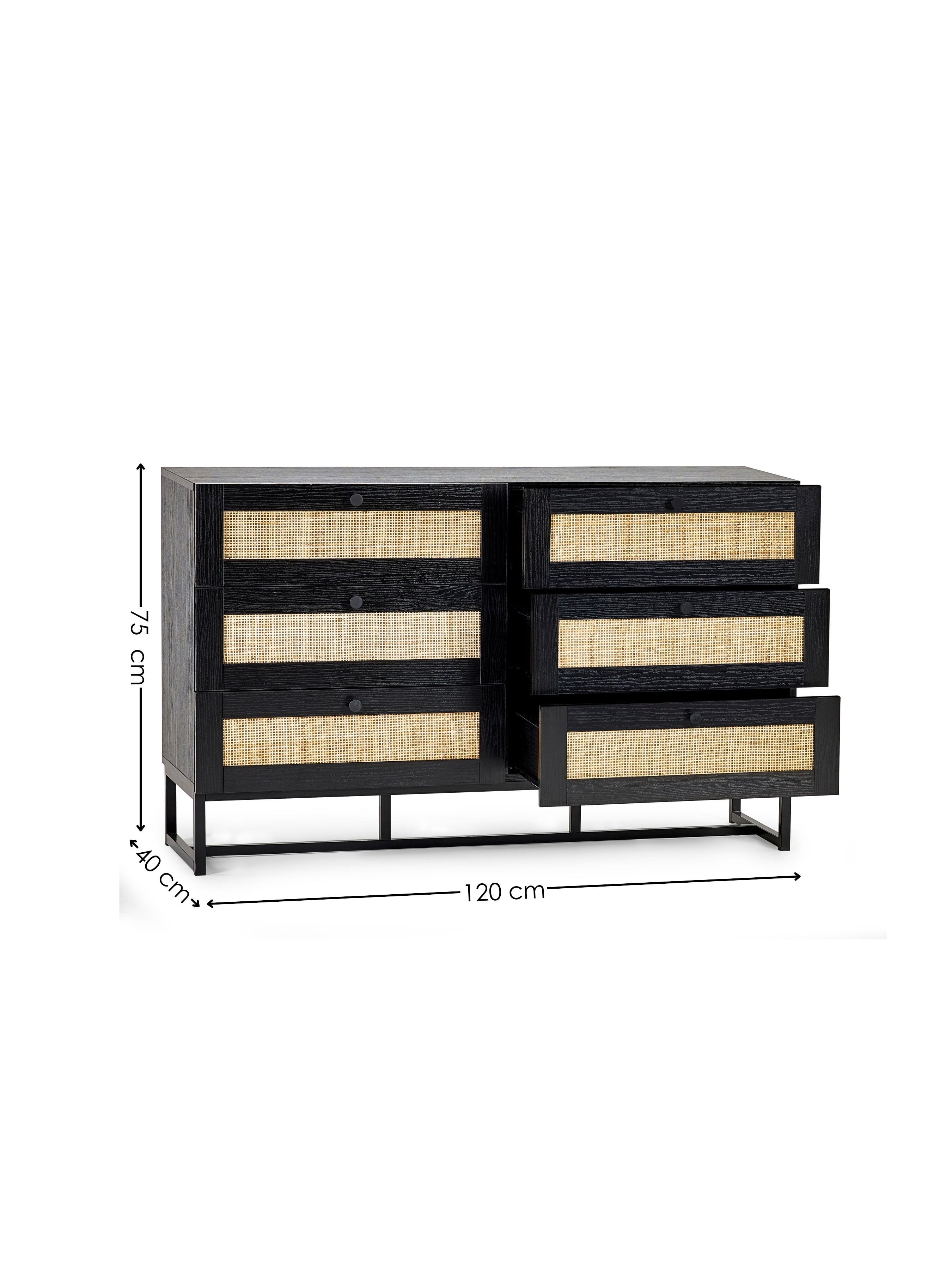 Taunton 6 Drawer B Dims