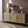 Taunton Wooden and Rattan Sideboard - Oak main image