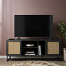 Taunton Wooden and Rattan TV Unit - Black main image
