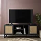 Taunton Wooden and Rattan TV Unit - Black main image