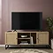 Taunton Wooden and Rattan TV Unit - Oak main image