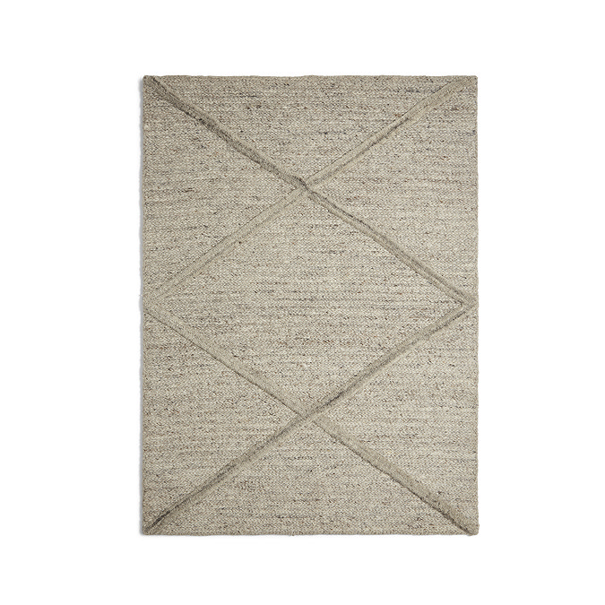 Taylor Hand Tufted Geo Wool Rug - Natural carousel image