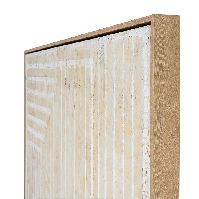 Tellura Hand Painted Canvas In Frame - Multi