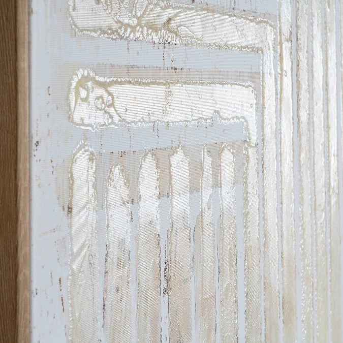 Tellura Hand Painted Canvas In Frame - Multi