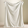 textured wave faux fur throw image
