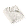 textured wave faux fur throw image