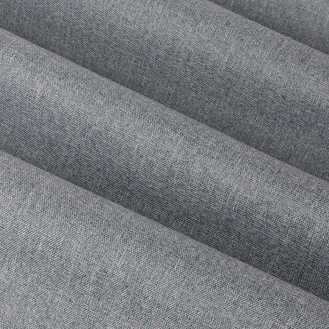 The Ultimate Blackout Eyelet Curtains in Denim close up texture image