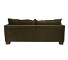 cut out back image of olive green sofa