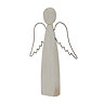 Tien rustic small standing angel whitewashed