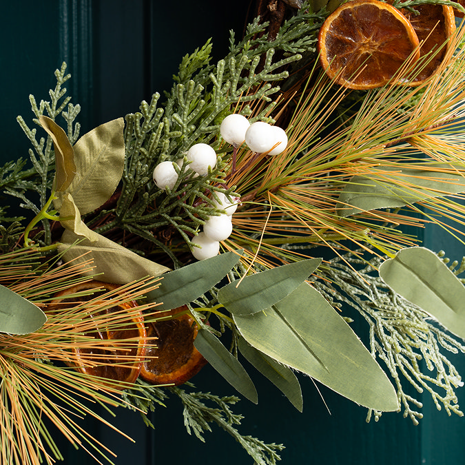 Tiffany Wreath with orange slices