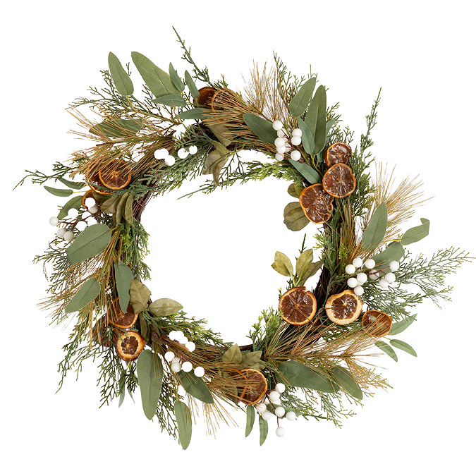Tiffany Wreath with orange slices