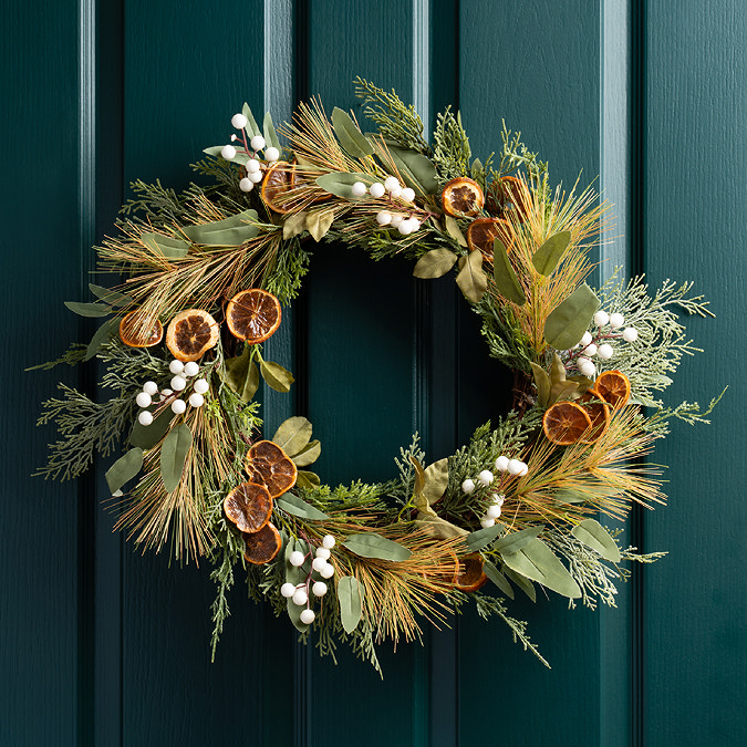Tiffany Wreath with orange slices