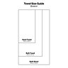 Image of towel size guide