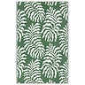 Tocorico outdoor rug in green and white on the floor image 3