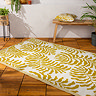 Tocorico rug  mustard on floor image 1