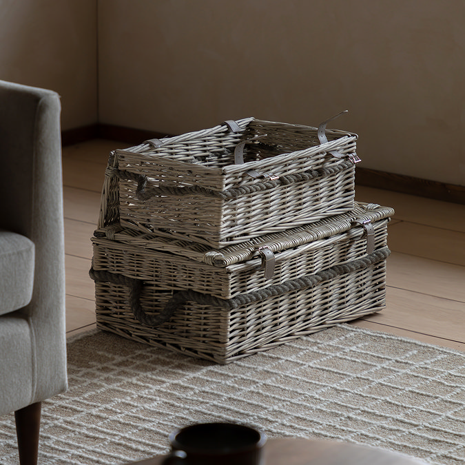 Tova Lidded set of 2 baskets