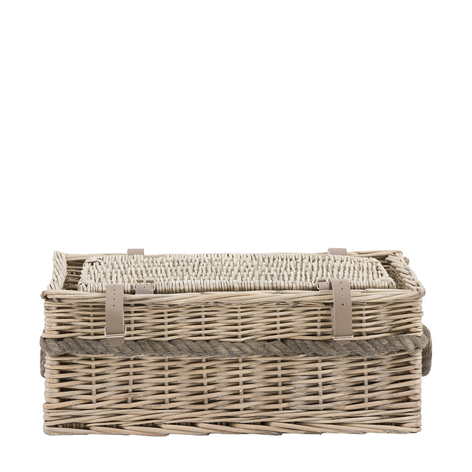 Tova Lidded set of 2 baskets