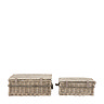 Tova Lidded set of 2 baskets