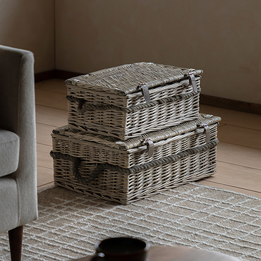 Tova Lidded set of 2 baskets