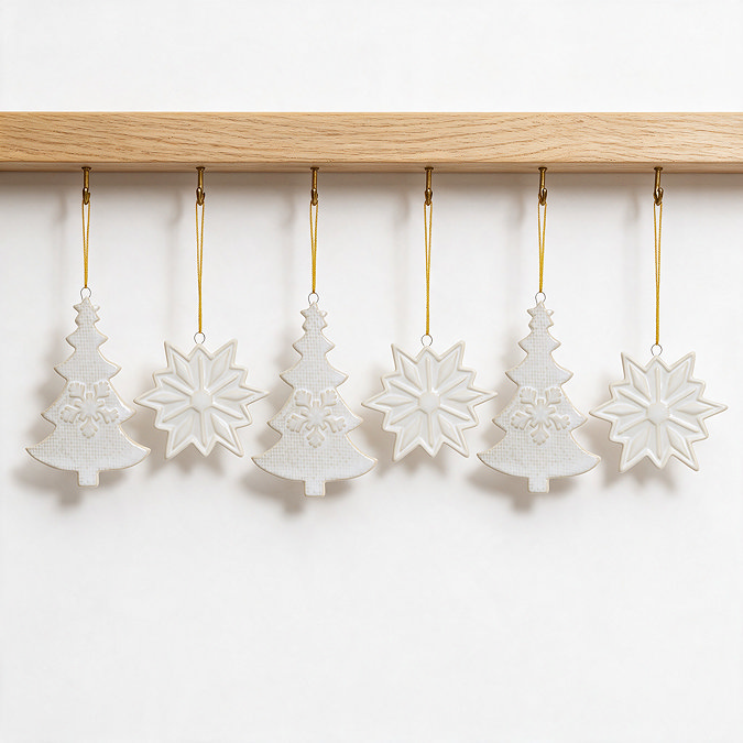 tree and snowflake porcelain