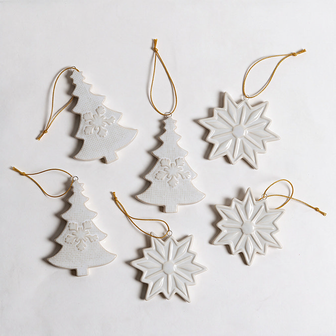 tree and snowflake porcelain