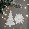 tree and snowflake porcelain