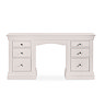 front on image of light grey dressing table, cut out on white background