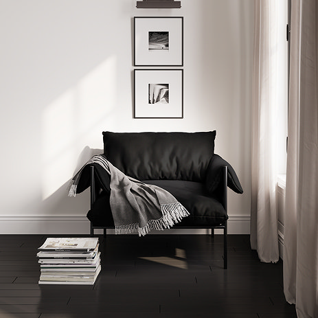 Tribeca House Weave Accent Chair - Onyx main image