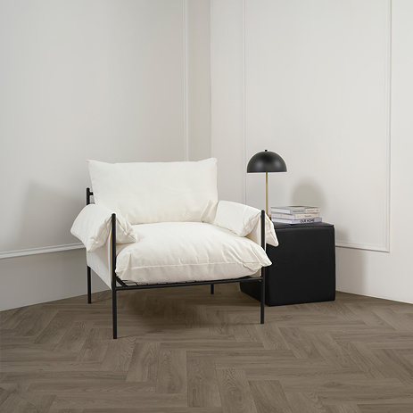 Tribeca House Weave Accent Chair - White main image