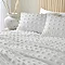 Tufted Polka Dots Duvet Cover Set - White carousel image