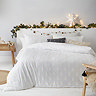 Tufted Trees Duvet White