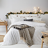 Tufted Trees Duvet White