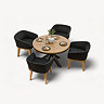 Tuscany 4-seater dining set