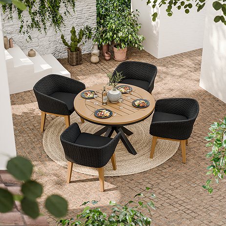 Tuscany 4-seater dining set