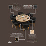Tuscany six seater dining set