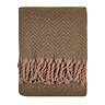 Tweedie taupe throw image