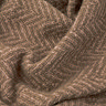 Tweedie taupe throw image