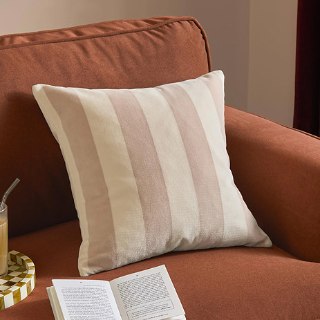 ultimate stripe malted milk cushion image