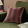 Ultimate Stripe Red Velvet Cushion image