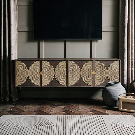 Valencia TV Unit Front Lifestyle