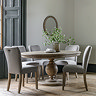 Vermont round dining table extended