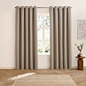 Verso Reversible Blackout Curtains in Cinnamon over a window reverse side image