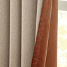 Verso Reversible Blackout Curtains in Cinnamon close up texture reverse side image