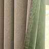 Verso Reversible Blackout Eyelet Curtains in Green close up texture reverse side image
