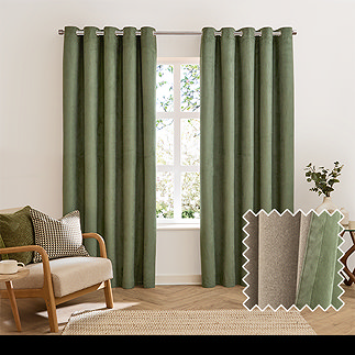 Verso Blackout Curtains - Green