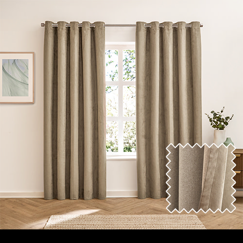 Verso Blackout Curtains - Mocha