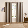 Verso Reversible Blackout Eyelet Curtains in Petrol over a window reverse side image