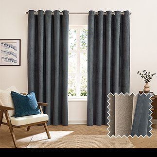 Verso Blackout Curtains - Petrol