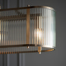 close up image of ribbed glass of pendant light