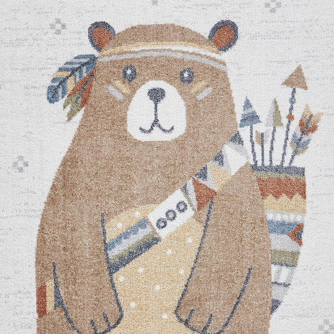 Vida Kids Bear Rug close up image 5